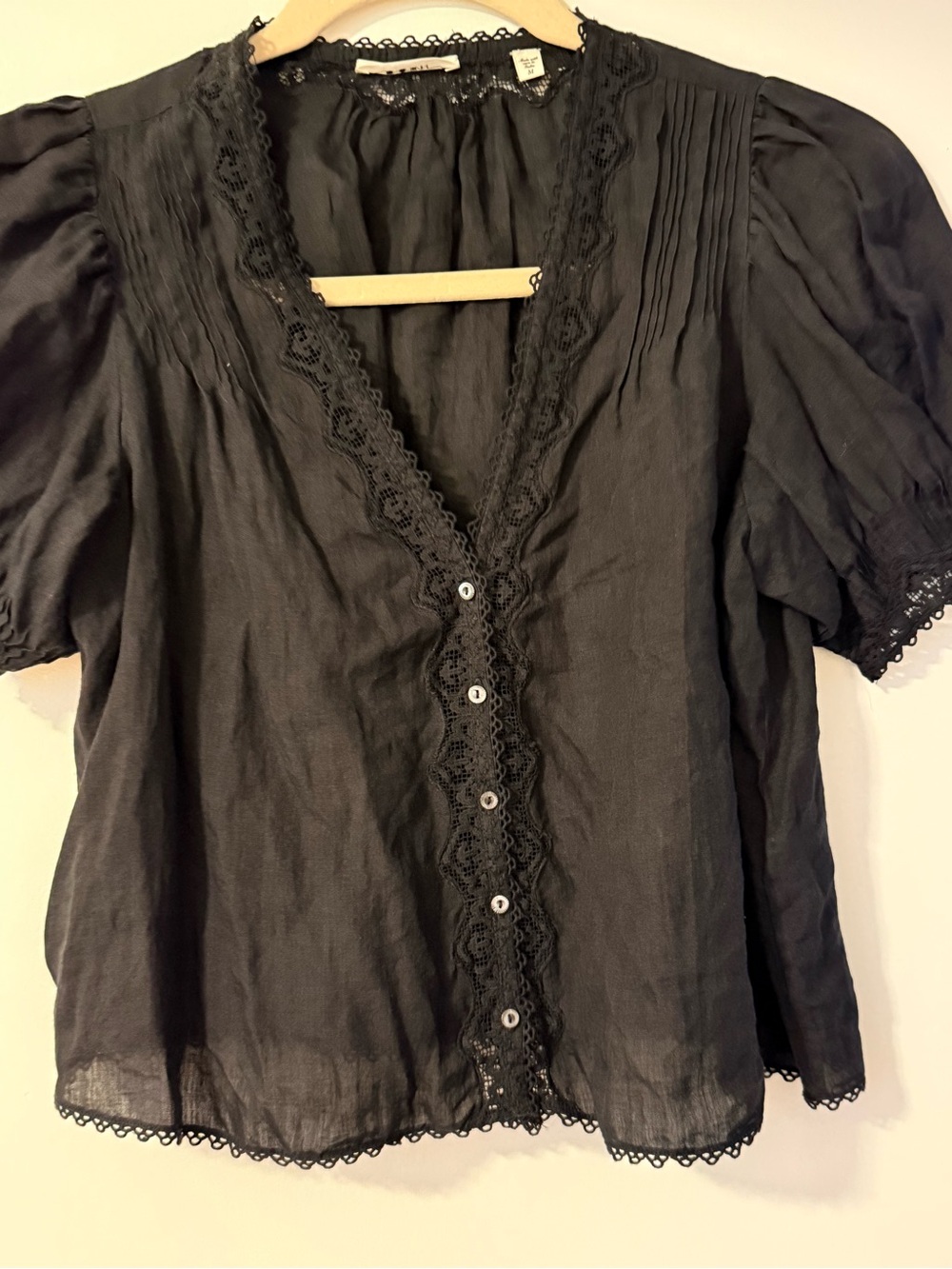 Doen Brigitta top in black - Picture 3 of 5